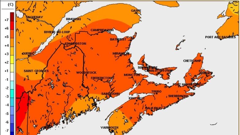 January was one of the warmest on record in the Maritimes.