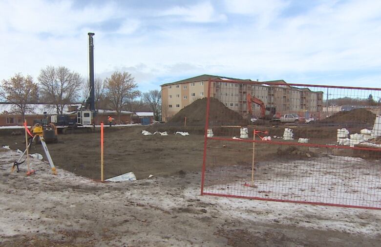 Construction crews have broken ground at 120 Broad Street in Regina, where 29 new affordable housing units are set to be up and running by the fall.