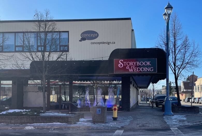 Storybook Wedding in downtown Prince George lost more than $30,000 worth of merchandise in a smash and grab theft. 