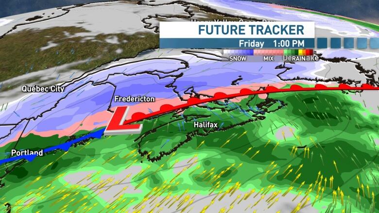 Our next system will bring another messy mix of rain, snow and ice to the Maritimes. 