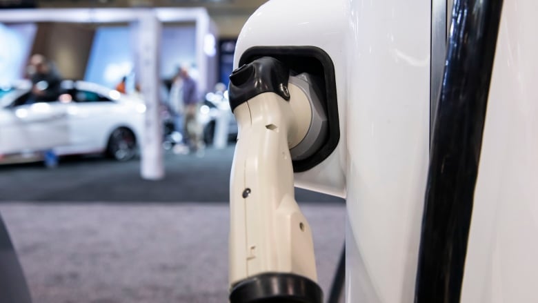 Ivy Charging Network's station at the 2023 Canadian International AutoShow.