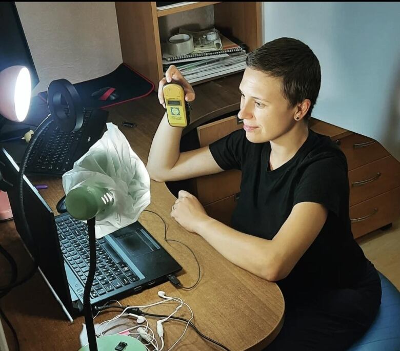 Woman working at her computer