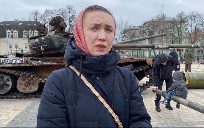 Kateryna Didenko in Kyiv on Feb. 24, 2023: 'We had a beautiful life ... and then I had to run away.'