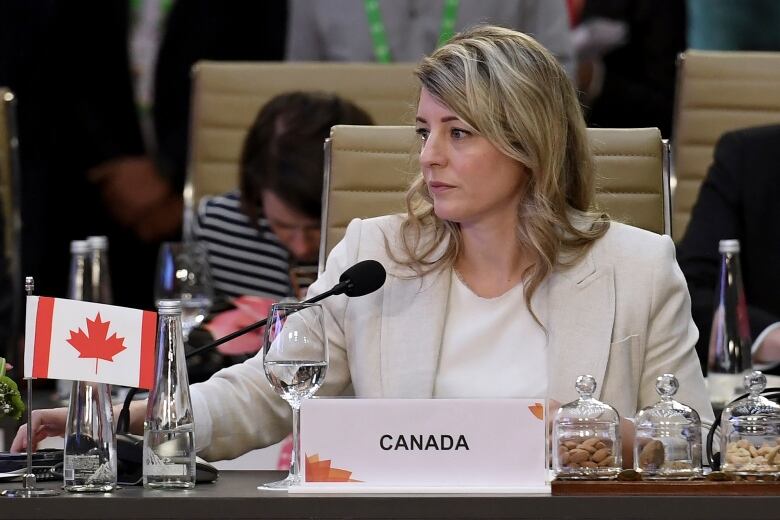 Foreign Affairs Minister Melanie Joly is pictured at a G20 meeting in New Delhi, India.