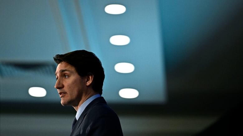 Prime Minister Justin Trudeau makes a keynote address at the Canadian Federation of Agriculture Annual General Meeting, in Ottawa, Monday, March 6, 2023. 