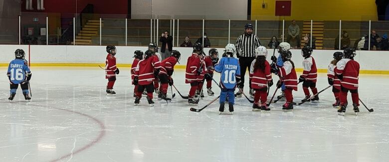 kids playing hockey