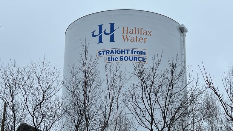 A Halifax water tower is shown