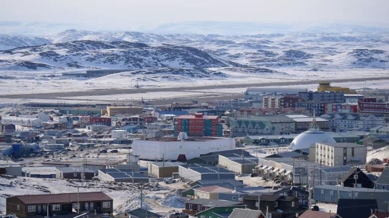 Snowy houses in Iqaluit