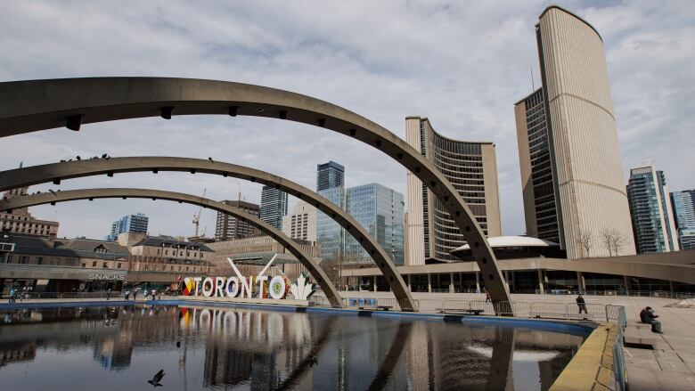 Toronto City Hall is pictured on April 3, 2023.