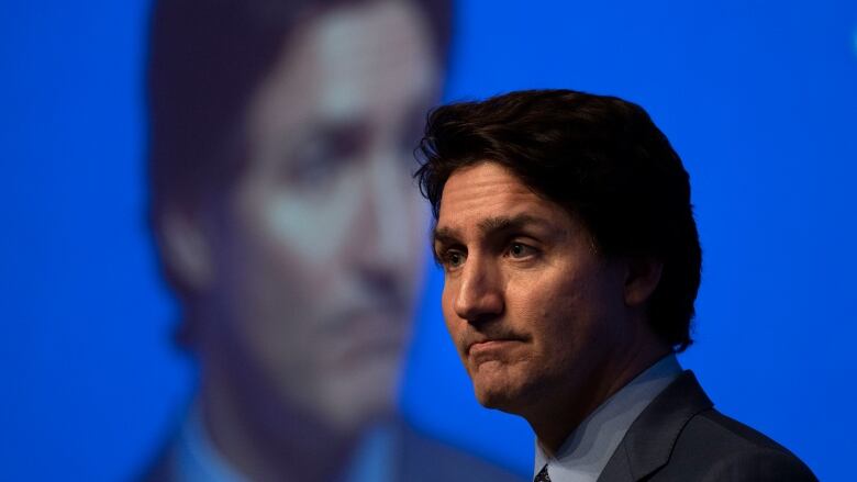 Prime Minister Justin Trudeau attends a U.S.-Canada summit hosted by the Eurasia Group, in Toronto on Tuesday, April 4, 2023.