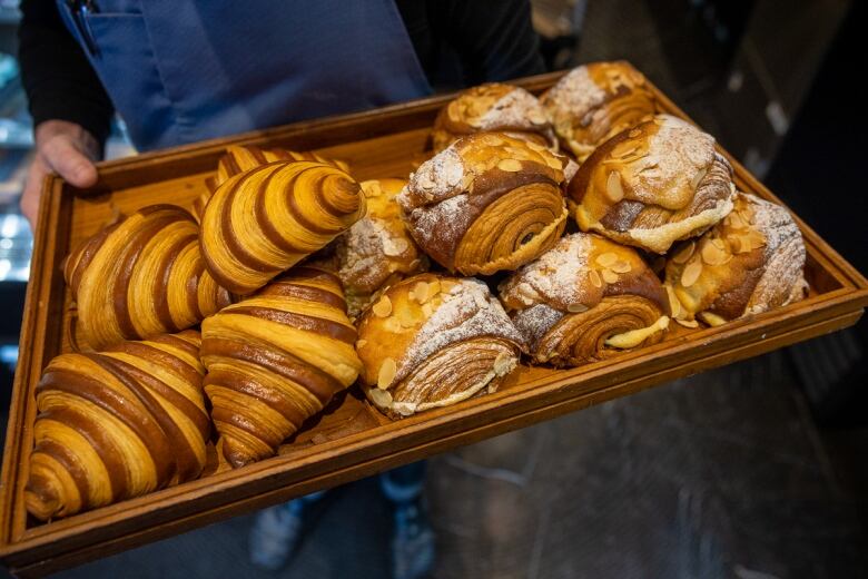 French Made Toronto croissants feature a crunchy exterior with the perfect honeycomb interior.