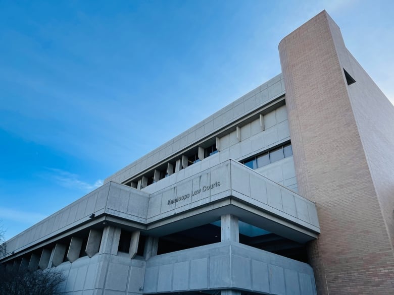 The exterior of Kamloops' law courts.