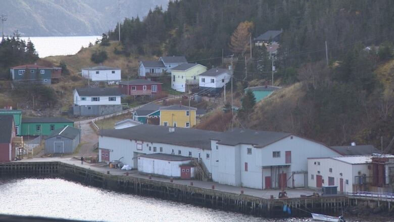 image of the seafood processing plant in Gaultois