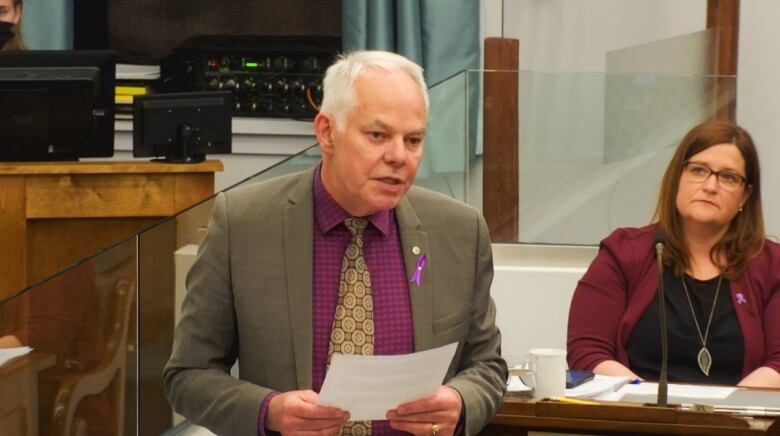 Peter Bevan-Baker in the P.E.I. Legislature.