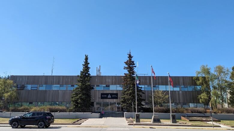 The Whitehorse RCMP headquarters in sunny weather.