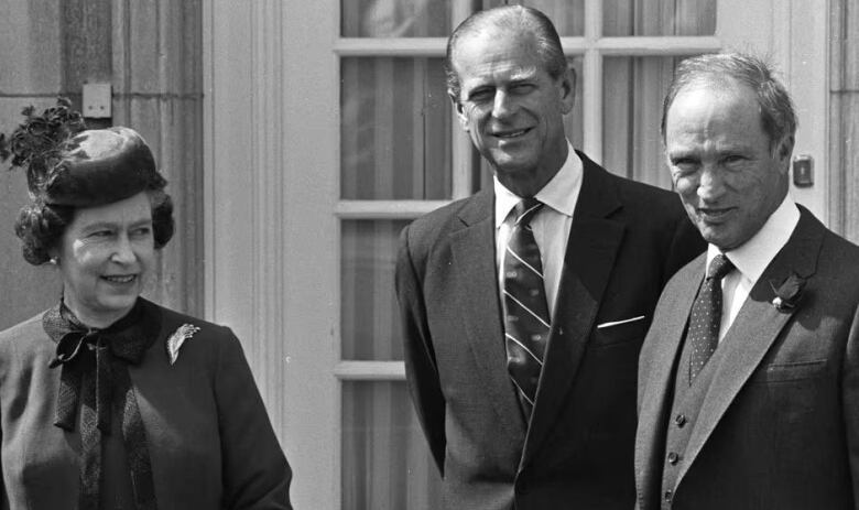 Woman and man from English monarchy meet with prominent man in Ottawa Ontario.