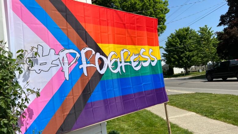 Some Norwich residents opposed to the new bylaw have chosen to show their support for Pride on their own property. 