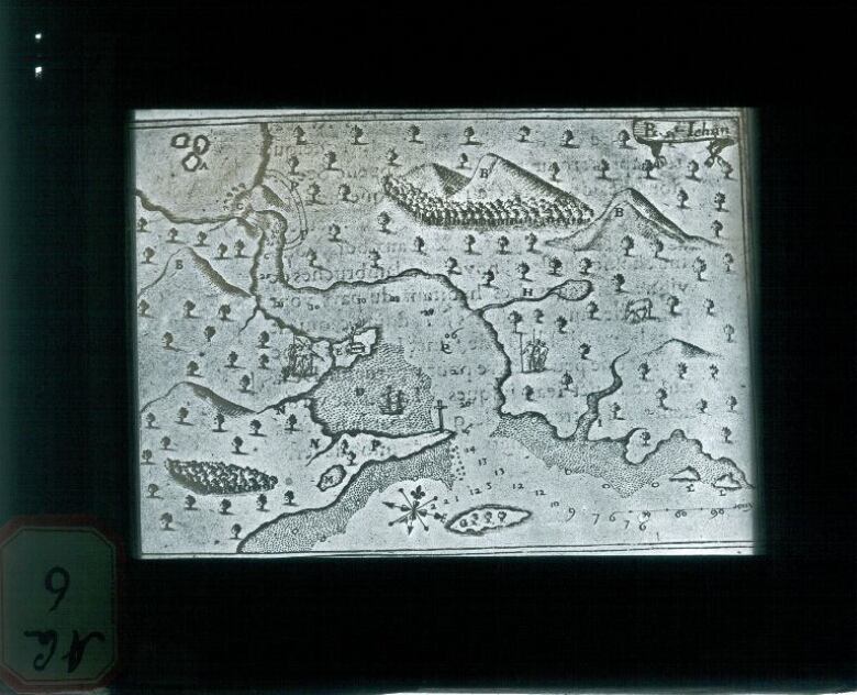 A 17th century map by explorer and colonizer Samuel de Champlin shows the area he believed was called 