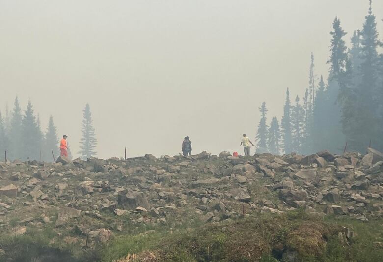 Members of the Algonquins of Barriere Lake are facing forest fires in their traditional territory.