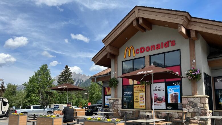 A McDonalds restaurant is pictured in Canmore, Alberta. 