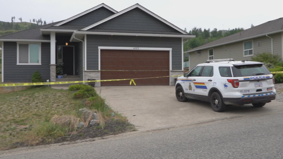 Police are investigation after two females were found dead inside this Kelowna home on June 8, 2023. A child was also found safe inside the home.