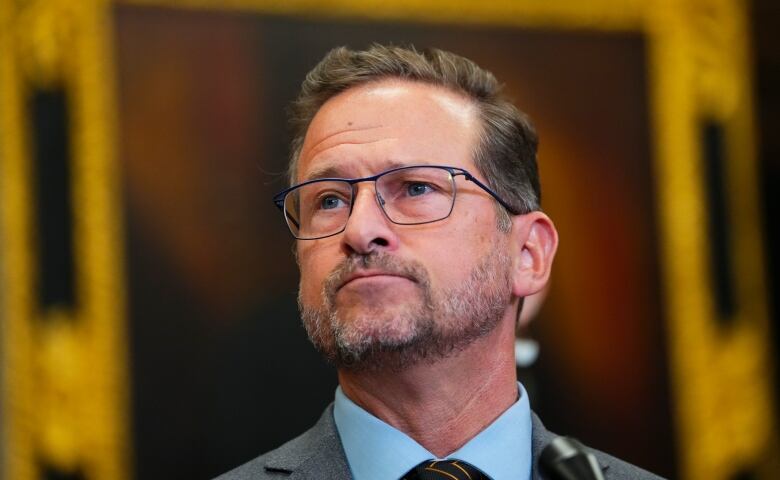 Bloc Quebecois Leader Yves-Francois Blanchet speaks to reporters in the foyer of the House of Commons on Parliament Hill in Ottawa, Tuesday, June 13, 2023.