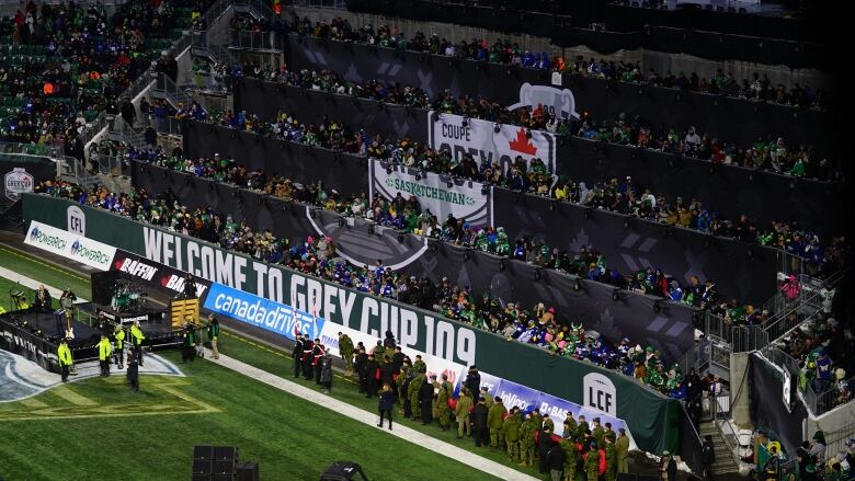 Grey Cup crowd in Regina.