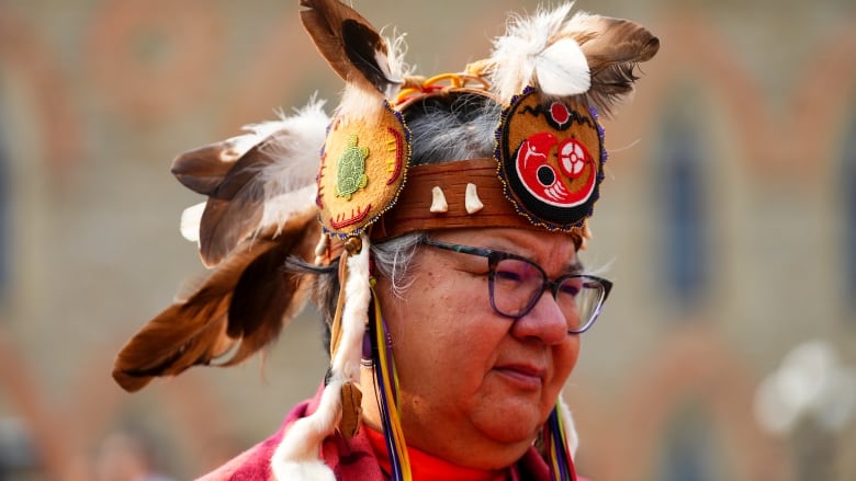 RoseAnne Archibald attends one of her last public events as national chief of the Assembly of First Nations to commemorate National Indigenous Peoples Day on June 21, 2023.