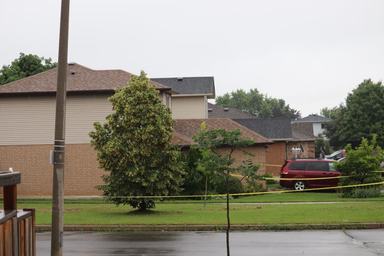 House where stabbing happened from across the street. 