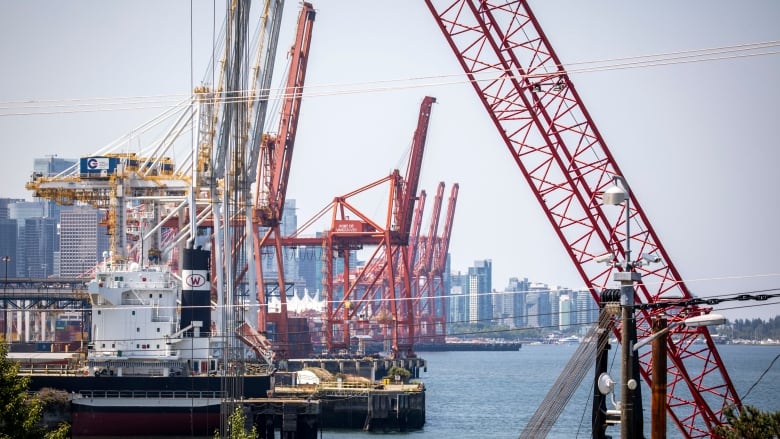 The Port of Vancouver in Vancouver, British Columbia on Wednesday, July 5, 2023. 