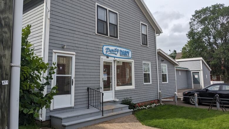 An exterior photo of Purity Dairy in downtown Charlottetown.