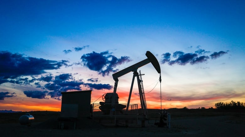 A pumpjack draws out oil from a well head near Calgary, Alta., Saturday, Sept. 17, 2022. Canada has the third largest oil reserves in the world and is the world's fourth largest oil producer.