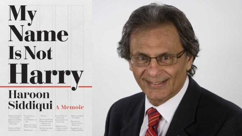 A book cover with the title in big over a white background with a red line. A man with glasses wearing a red tie smiles at the camera. 