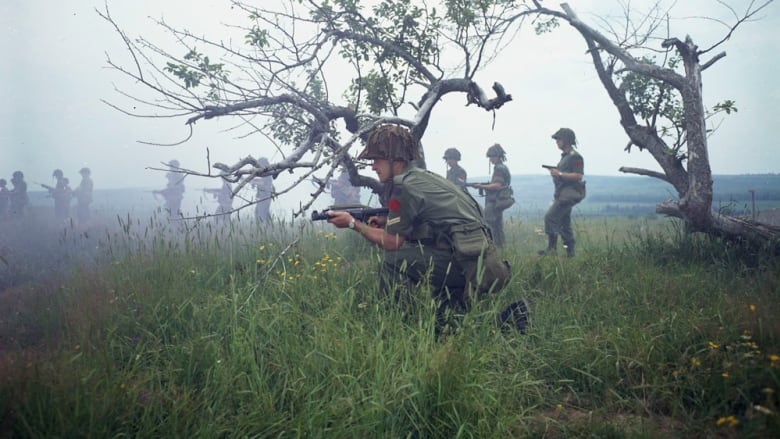 Soldiers training