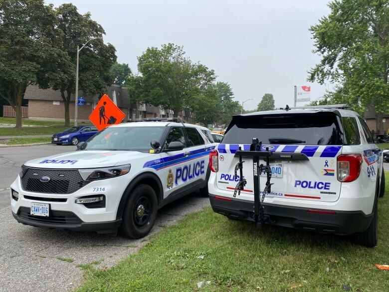 Two Ottawa police cars pictured in July 2023. 