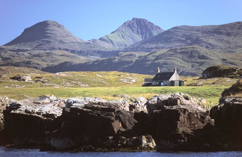 A rugged Scottish coastline. 