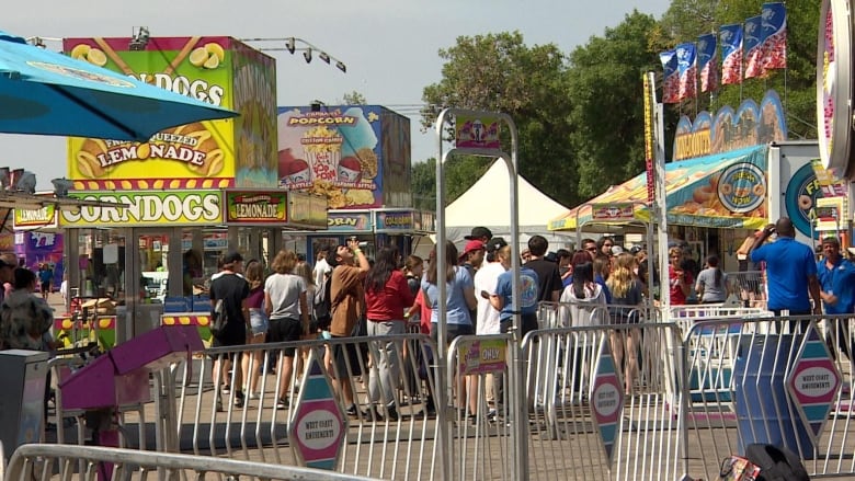 Exhibition crowd