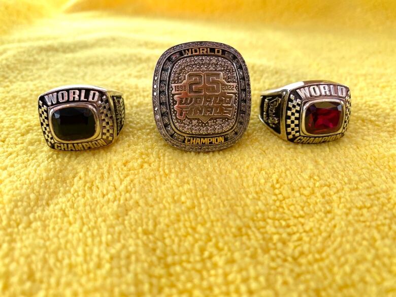 Competitors say the championship rings awarded at dB drag racing's annual World Finals are made in part from genuine silver.