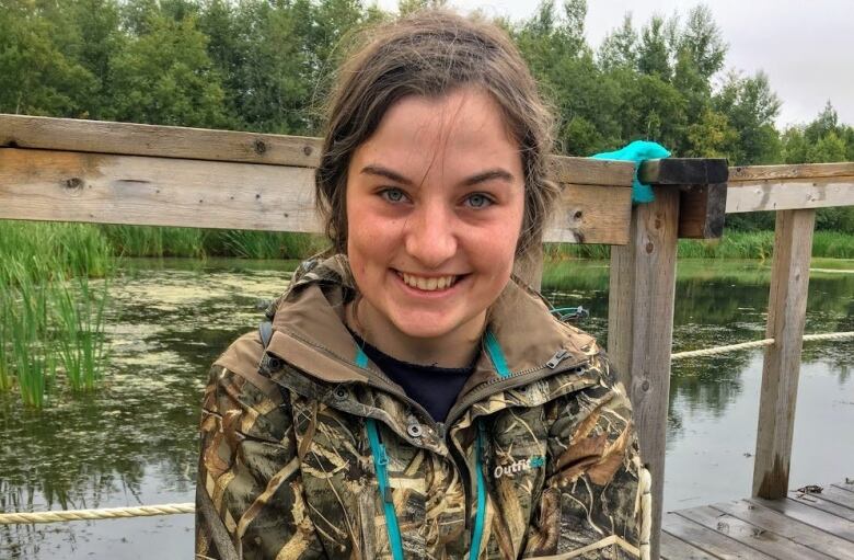 Kassidy Matheson, a technician with the P.E.I. Invasive Species Council.