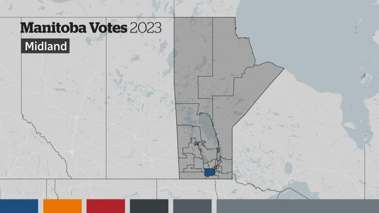 A map shaded in blue at the bottom 