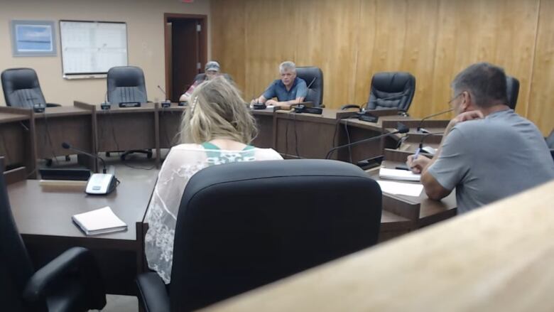 Fort Smith councilors in council chambers.