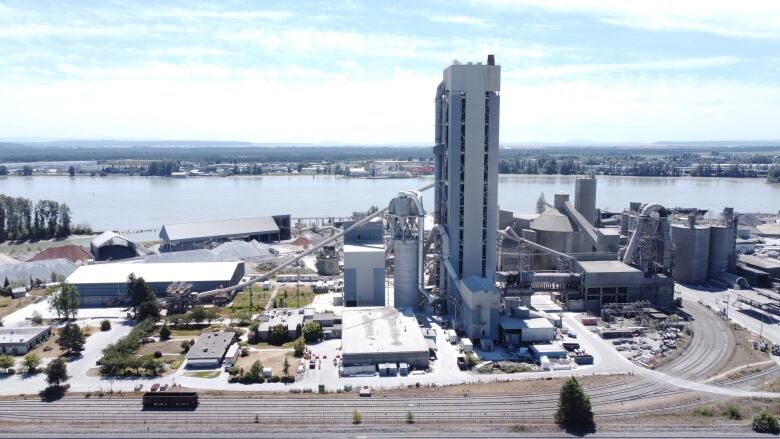 A cement plant in Richmond, B.C. 