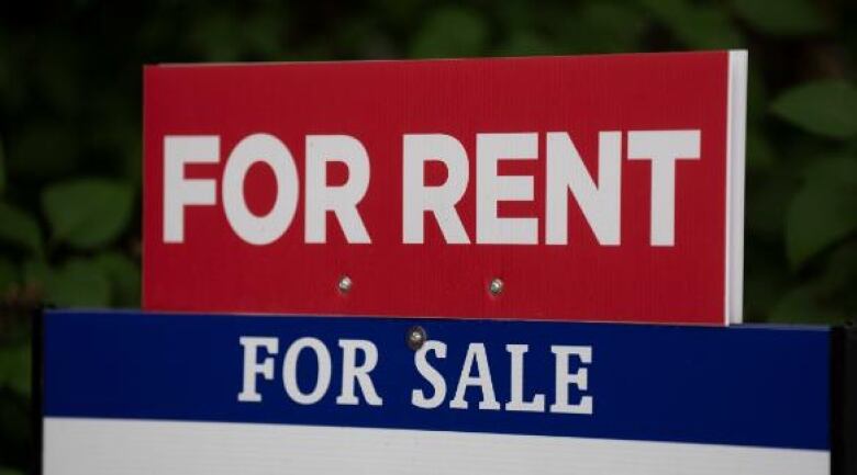 Rent and Sale sign 