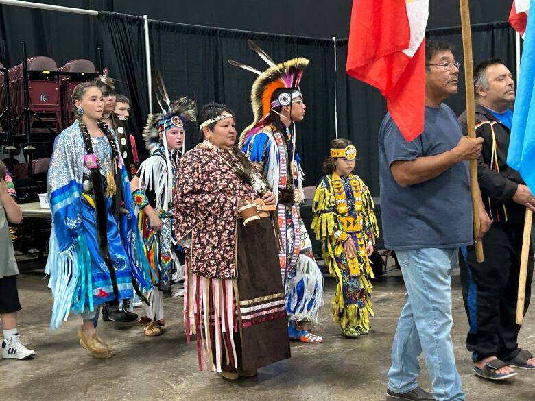 A mawi'omi was held at the Eastlink Centre in Charlottetown on Sunday as party of Treaty Day.