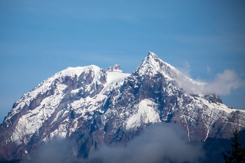 Mount Garibaldi is seen from Squamish 