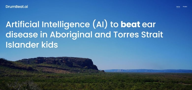 The DrumBeat AI website says Indigenous children living in rural and remote Australia have the highest rates of ear disease in the world.