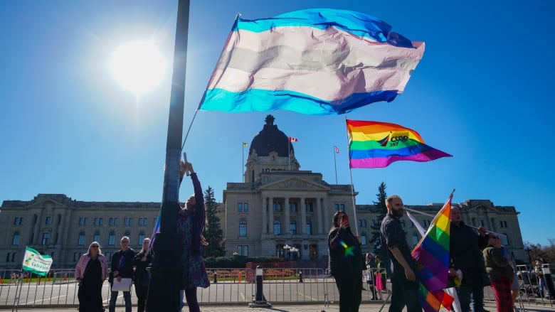 Rally opposing Sask. government bill on Tuesday Oct. 10.