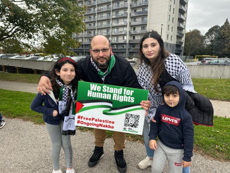 Explaining the war's impact on children to his young kids has been difficult for Londoner Mohamad Maarouf. 