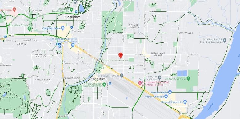 A map shows Coquitlam and Port Coquitlam.