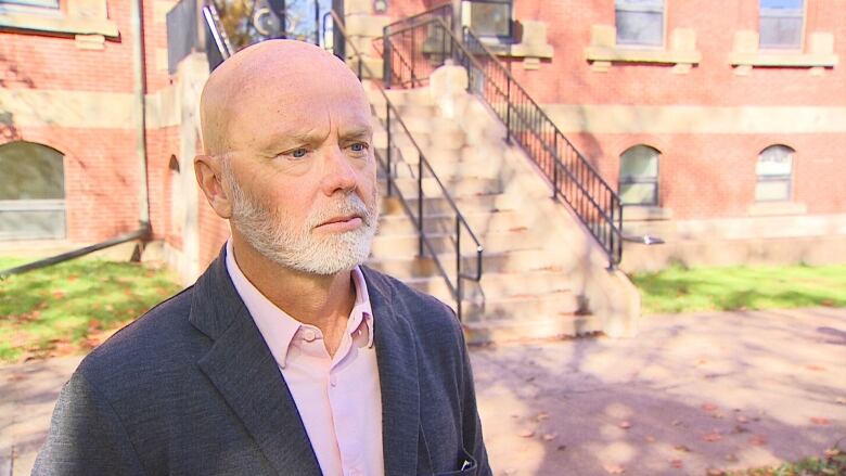 Dr. Michael Gardam outside Coles Building.